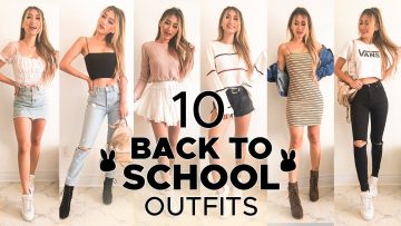 10 Back To School Outfits | Brandy Melville, SheIn, Revolve