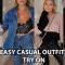 CASUAL EASY OUTFITS | STYLING HAUL