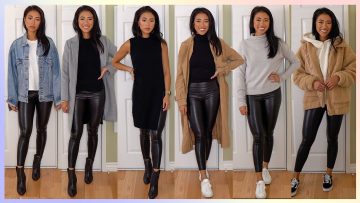 HOW TO STYLE ARITZIA LEATHER LEGGINGS | Fall Lookbook 2019