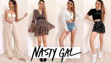 NASTY GAL Transitional Spring Outfit Ideas | Try on Haul & Review