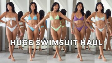 TRYING HYPED SWIMWEAR BRANDS! Bikini Try On Haul: Frankies, Triangl, 437