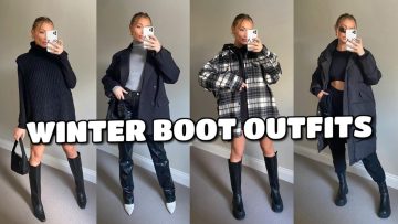 WINTER BOOT OUTFITS | AFFORDABLE STYLING HAUL