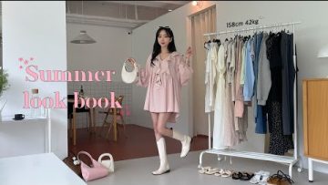 제주도 갈때 뭐입지? 인생샷 건지는 여름 룩북 *✧.ﾟ158cm 42kg spring summer fashion look book