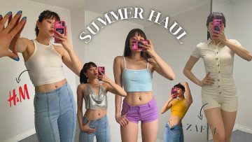 술먹고 뭘 산거야 ,, 대환장 여름 쇼핑 SUMMER TRY ON HAUL (ft.H&M, ZAFUL)