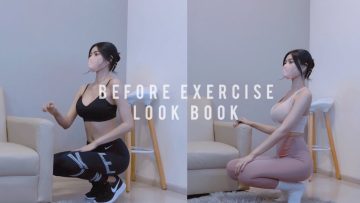 (4K)🧘🏻‍♀운동가기 전 레깅스 룩북 | legingseu lookbook before exercise