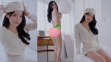 (4K 세로룩북) 눈앞에서 갈아입는 여친룩 화이트 언더웨어 룩북 직캠 Try on LOOKBOOK 윤서린