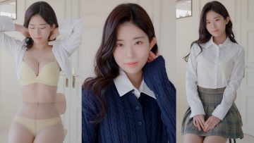 4K 세로룩북 낮져밤이 여자 룩북💛 교복 코스튬 언더웨어 룩북 직캠❤ onepiece, minidress, skirts underwear Lookbook