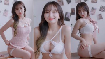 (4K 세로룩북) 점점 벗는 룩북💛 고화질 원피스 룩북 언더웨어 룩북 직캠 Underwear LOOKBOOK 꽃송 룩북