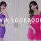 (4K 고화질) 카메라가 따라다니는 타이트한 미니 원피스 룩북 직캠 mini onepiece Lookbook 꽃송룩북