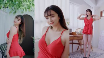 (4K 세로룩북) 눈 앞에서 갈아입는 비키니 수영복 룩북ㅣno bra SwimsuitㅣSummer Bikini Model LOOKBOOK 꽃송룩북