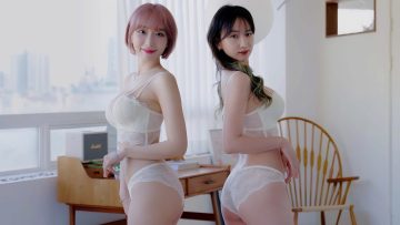 (4K 룩북 직캠) D컵녀들의 언더웨어 란제리 룩북 underwear Lookbook 꽃송룩북X이다연