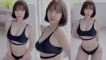 (4K 세로룩북) 타고난 골반 레전드 몸매🤍 언더붑 블랙 비키니 룩북 직캠 underwear Lookbook 모델 룩북 Lingerie Try On 결kyul룩북 Ai 실사 룩북