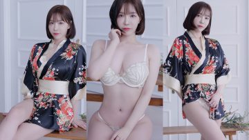 (4K 세로룩북)  타고난 골반 레전드 몸매🤍 기모노 코스튬 룩북 직캠 underwear Lookbook 모델 룩북 Lingerie Try On 결kyul룩북