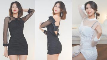 [4K] 눈앞에서 갈아입는 청순 섹시 파티룩 미니 원피스 룩북 💗 Innocent Sexy Party Look Mini Dress Look Book 💗