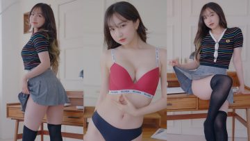 (4K 세로룩북) 스쿨룩 + 스타킹 잘보입니다 남심저격 코피팡❤ 고화질  룩북 언더웨어 룩북 직캠 Underwear LOOKBOOK 꽃송 룩북