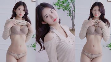 (4K 세로룩북) 초근접 Ai 실사 룩북💕 딱 달라붙는 원피스 벗는 언더웨어 룩북 직캠 레전드 underwear Lookbook 모델 양서윤 룩북