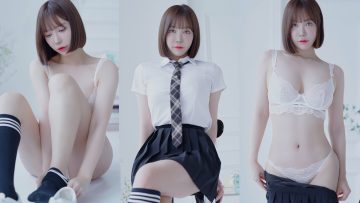 (4K 세로룩북) Ai 실사 룩북💜 점점 벗는 교복 코스튬 스타킹 언더웨어 룩북 직캠 underwear Lookbook 모델 란제리 직캠 Lingerie Try On