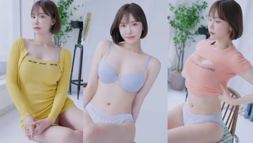 (4K 세로룩북) 후방주의 Ai실사🤍 눈앞에서 갈아입는 원피스 언더웨어 룩북 직캠 underwear Lookbook 란제리 모델 룩북 Lingerie Try On