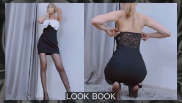 (4K) 블랙스타킹 룩북 슬랜더 스타킹추천 | Black stocking LOOKBOOK