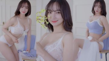 (4K 세로룩북) E컵 여자친구💛 눈앞에서 갈아입는 투피스 여친룩 룩북 언더웨어 룩북 직캠 Underwear LOOKBOOK 꽃송 룩북